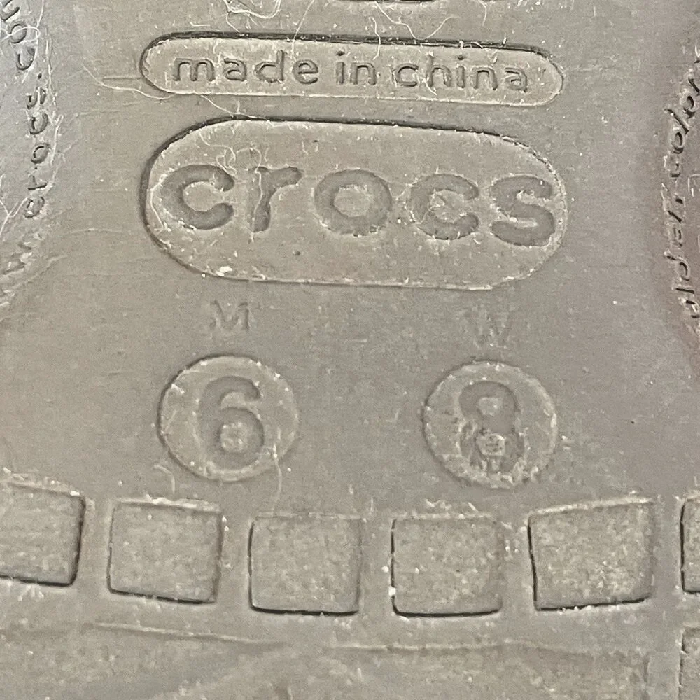 Crocs Dual Crocs Comfort Lined Brown Slip-On Clog sz 6/8